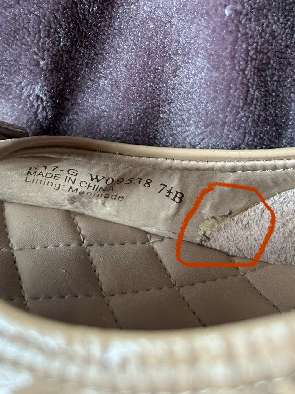 Cole Haan Emory Braided 40 II Patent Leather Peep-Toe Wedge Maple Sugar Sz 7.5B - Picture 14 of 16